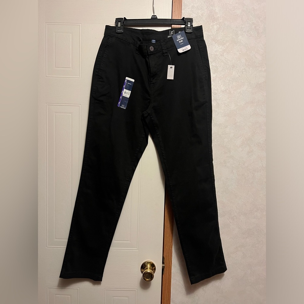 George Slim Fit Stretch pants. Black size 31x30